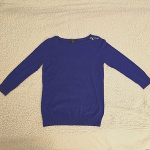 Ann Taylor 3/4 Sleeve Royal Blue Sweater (XSP)